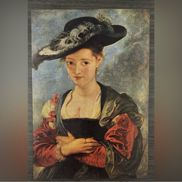 RUBENS Le Chapeau de Paille Original Vintage Dutch Flemish Fine Art Print 1930’s - Picture 1 of 6